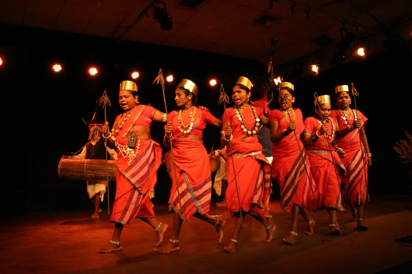 Bison-horn Maria dancers in Bastar