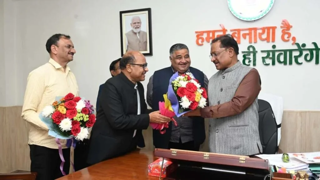Rajesh Agrawal at the meeting where the Chief Minister was invited