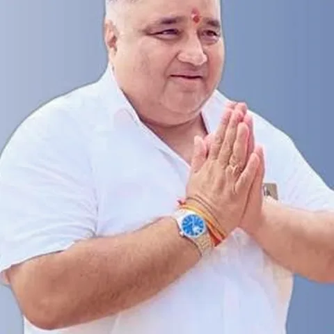 Rajesh Agrawal greeting with folded hands