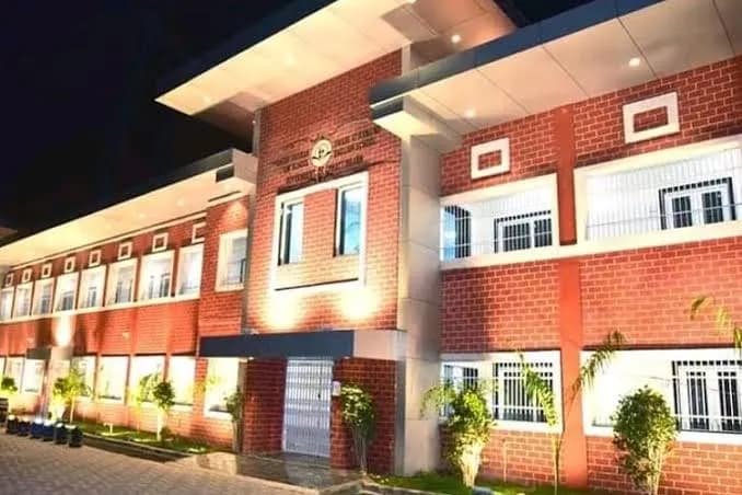 A college building on a campus in Ambikapur